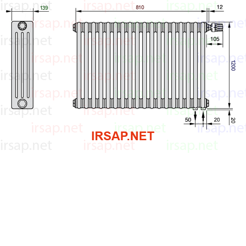 Радиатор IRSAP Tesi 41200/18 T25 CL 01
